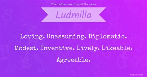 ludmilla name meaning